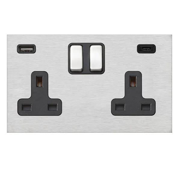 Shr G2 SS DP SS2+USB+USB C SS/BL