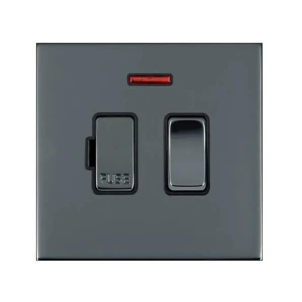 Shr G2 BK 13A DP Fused Spur+N BK/BL
