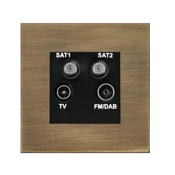 Sheer G2 AB Non-Isolated TV+FM+2XSAT BL