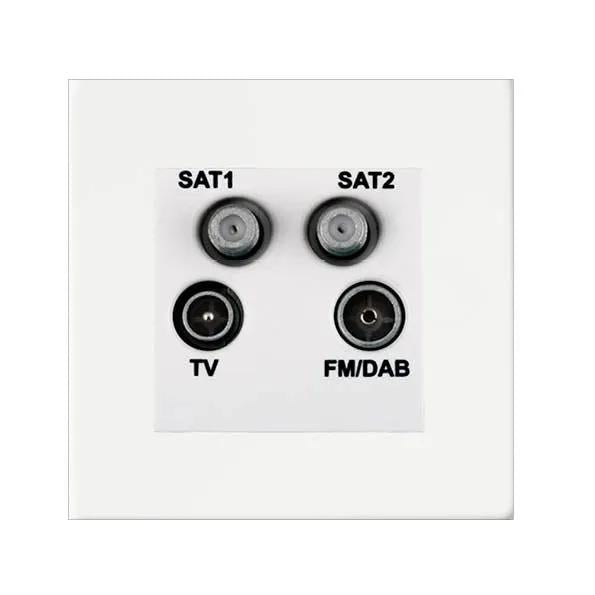 Sheer G2 MW Non-Isolated TV+FM+2XSAT WH
