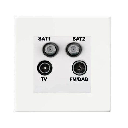 Sheer G2 MW Non-Isolated TV+FM+2XSAT WH