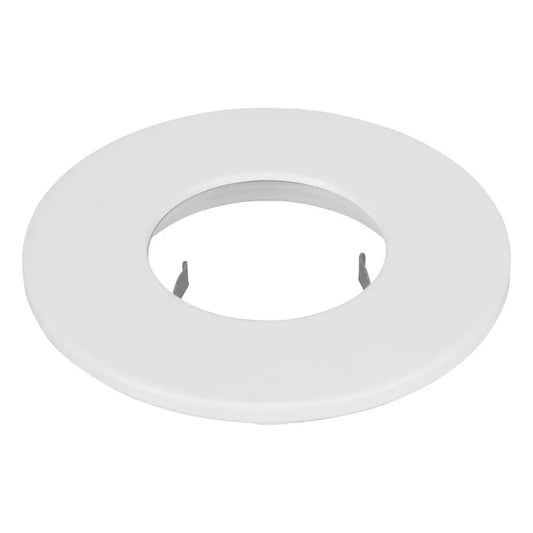 White recessed downlight trim ring for LED ceiling light installation