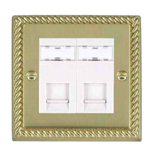 Cher G PB 2g RJ45 CAT5E Unshielded WH