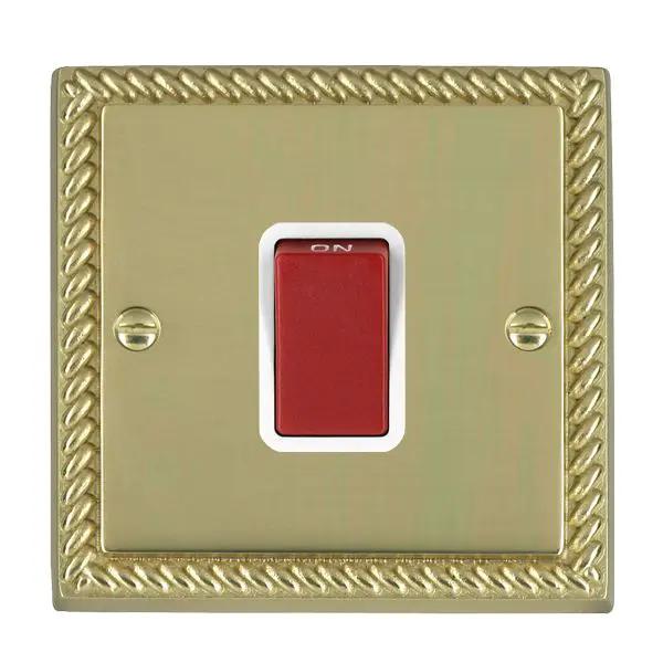 Cher G PB 1g 45A Double Pole Red Rkr/WH