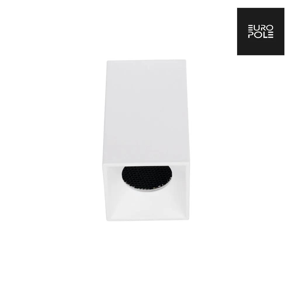 ANOVI UNIVERSAL GU10 120mm Recessed/Surface Downlight Fixed Square Matt White