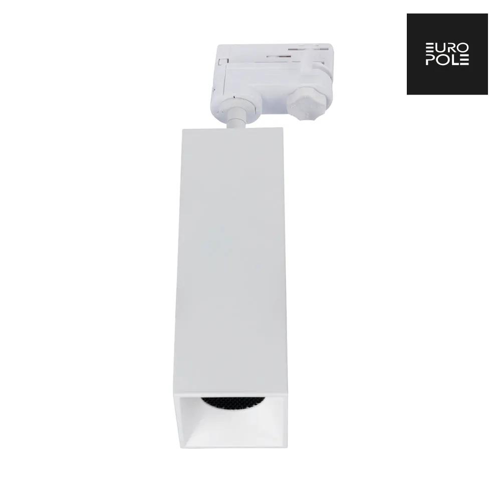 ANOVI UNIVERSAL 6W 200mm 3-Circuit Track Dimmable Colour Switchable Downlight Adjustable Square Matt White