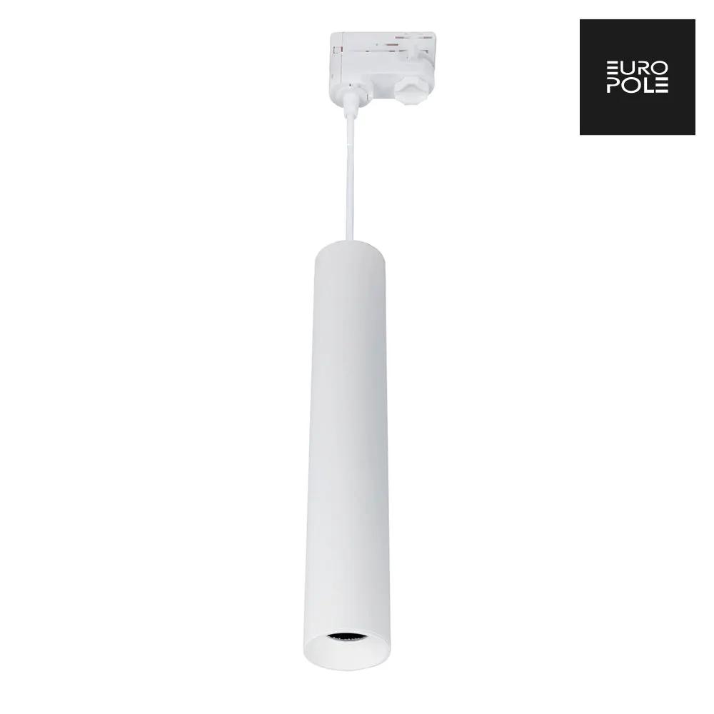 ANOVI UNIVERSAL GU10 400mm 3-Circuit Track Pendant Round Matt White