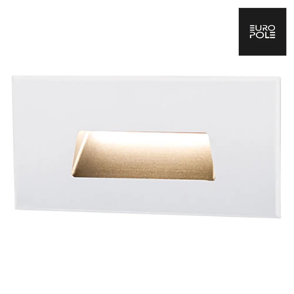 SET IN 2W fixed 120° IP67 Rectangle Recessed Wall light White 3000K
