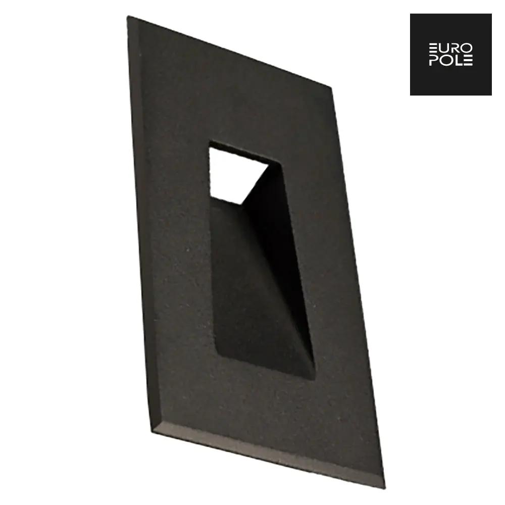 SET IN 3W fixed 120° IP67 Rectangle Recessed Wall light Black 4000K