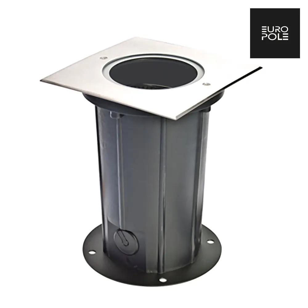 DEEP LIGHT 7.2W 30° adjustable square brushed stainless steel 4000K 600lm