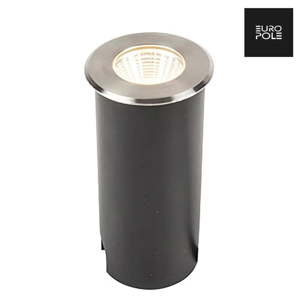 COLOSS 1 - 5W 23° Round Recessed Ground light brushed stainless steel 3000K 350lm