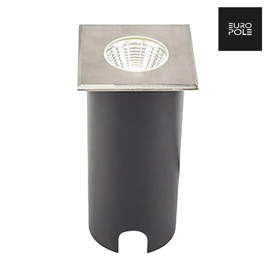 COLOSS 1 - 5W 23° Square Recessed Ground light brushed stainless steel 3000K 350lm