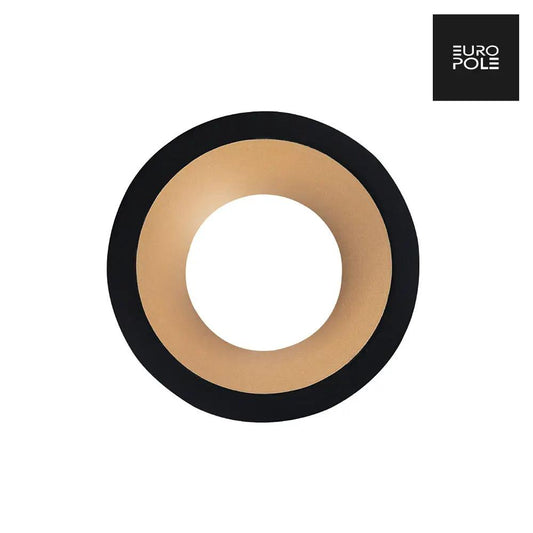 LED UP UNIVERSAL ESTHET+ Fixed Round Bezel - Matt Black/Satin Gold