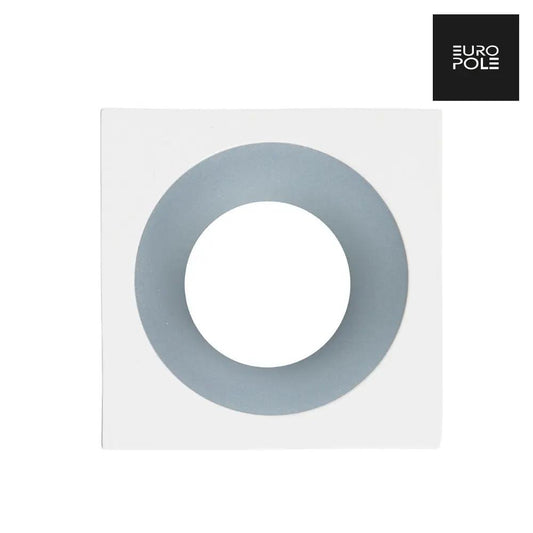 LED UP UNIVERSAL ESTHET+ Fixed Square Bezel - Matt White/Lacquered Aluminium