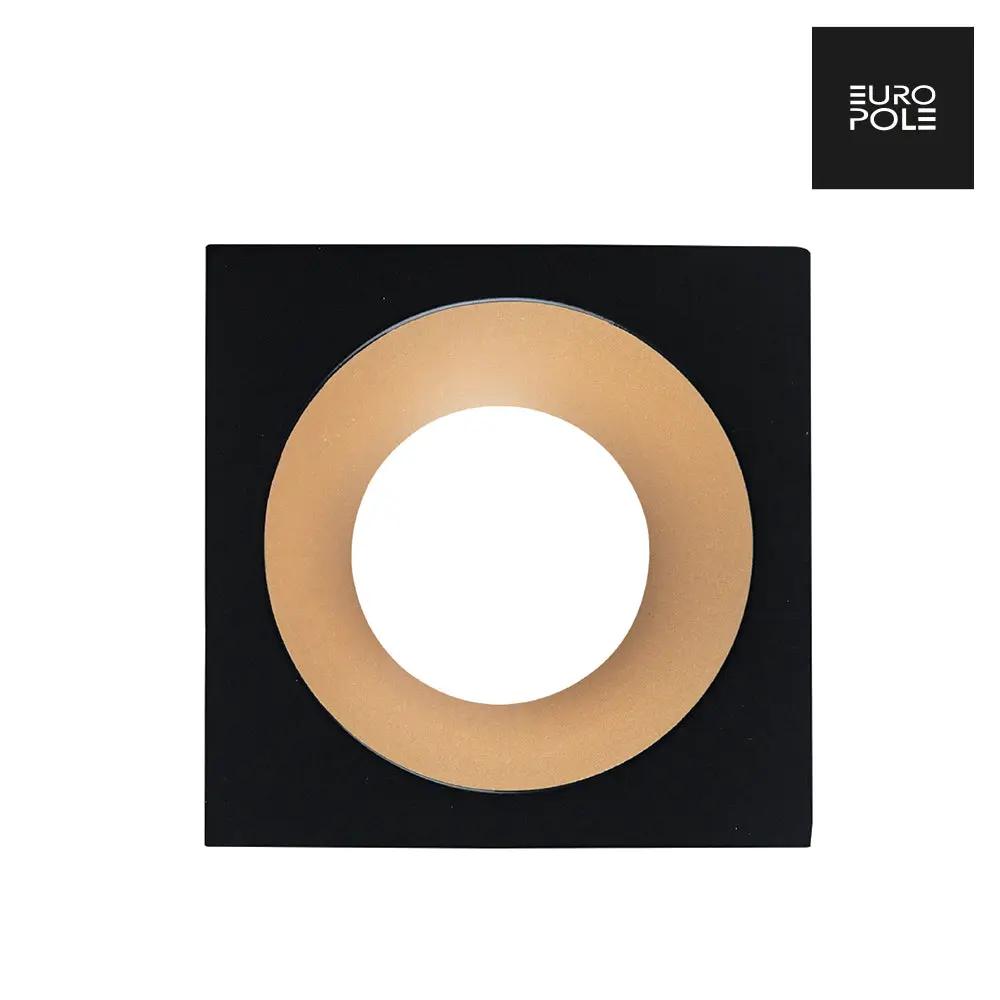 LED UP UNIVERSAL ESTHET+ Fixed Square Bezel - Matt Black/Satin Gold