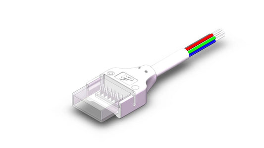 12mm RGBCX strip to wire connector (500mm) (AU-ST224IPRGBCX)