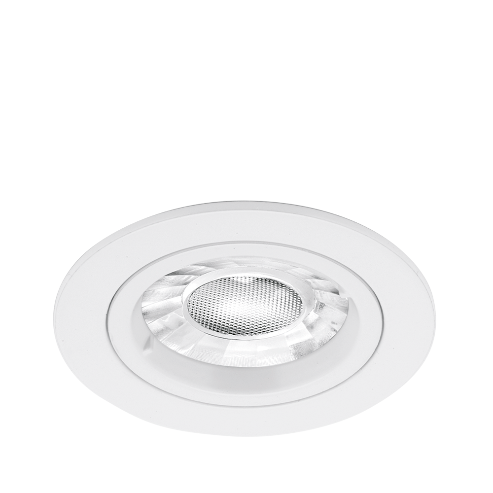EDLM™ GU10 Fixed Lock Ring Downlight - White (Aluminium)