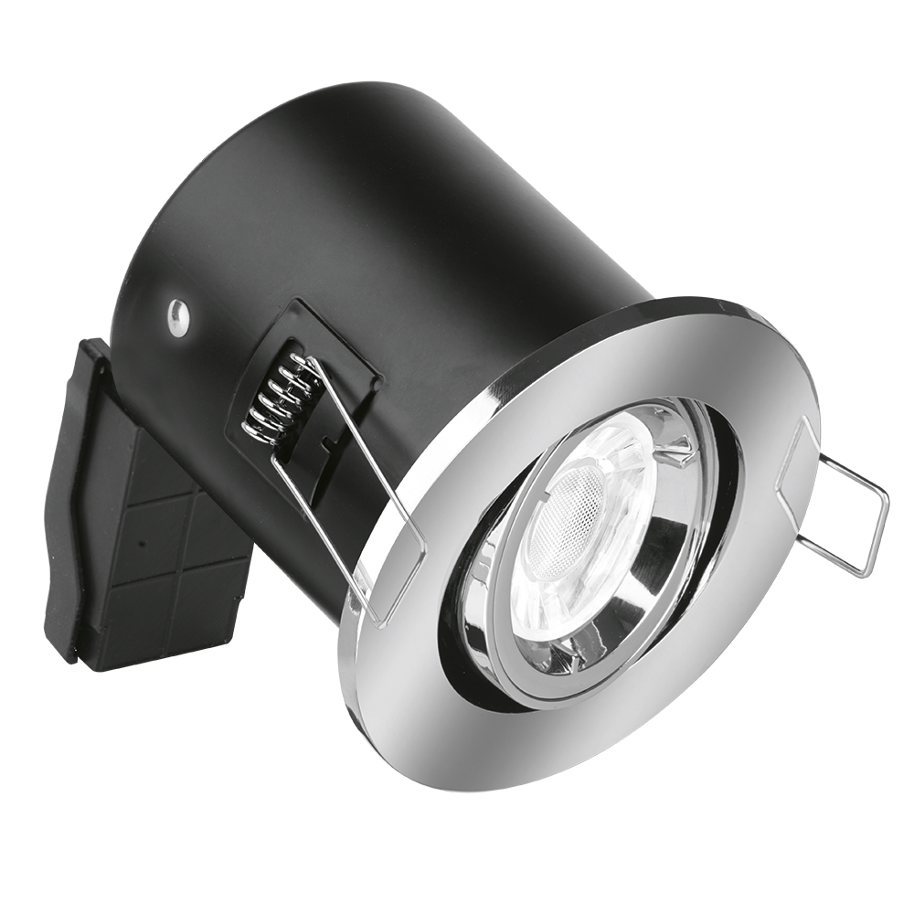 Aurora Fire Rated Adjustable Downlight Polished Chrome