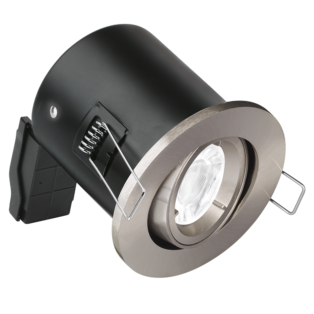 Aurora EFD Fire Rated Adjustable Downlight Satin Nickel
