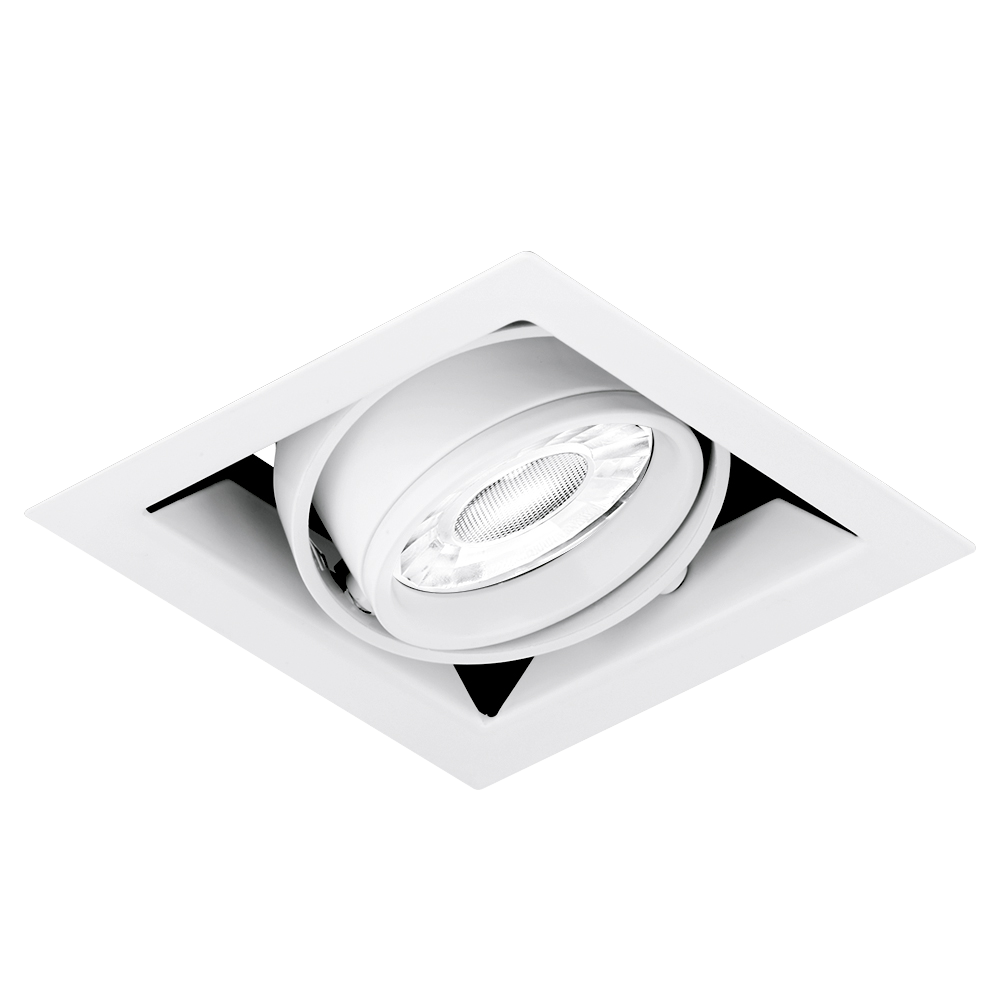 Aurora Adjustable EDLM™ Single Multiple Downlight - Matt White
