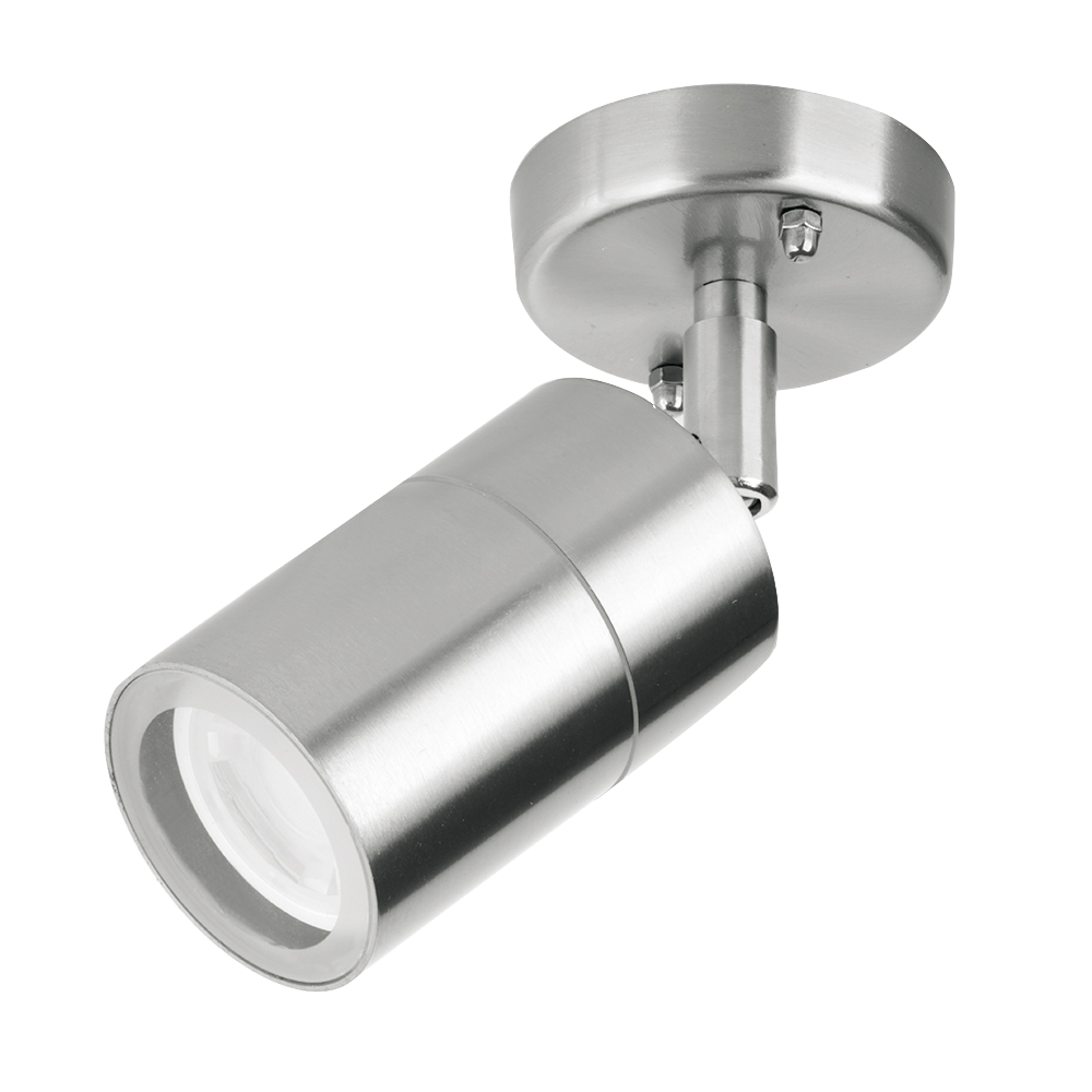 Aurora IP44 Adjustable WallE™ Wall Light - Stainless Steel