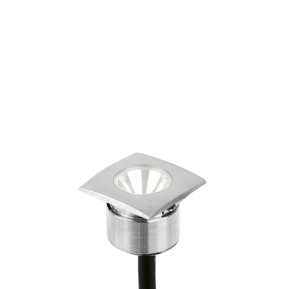Aurora IP68 M-Lite™ 1W 90lm 4000K 316 Stainless Steel Square Marker Light