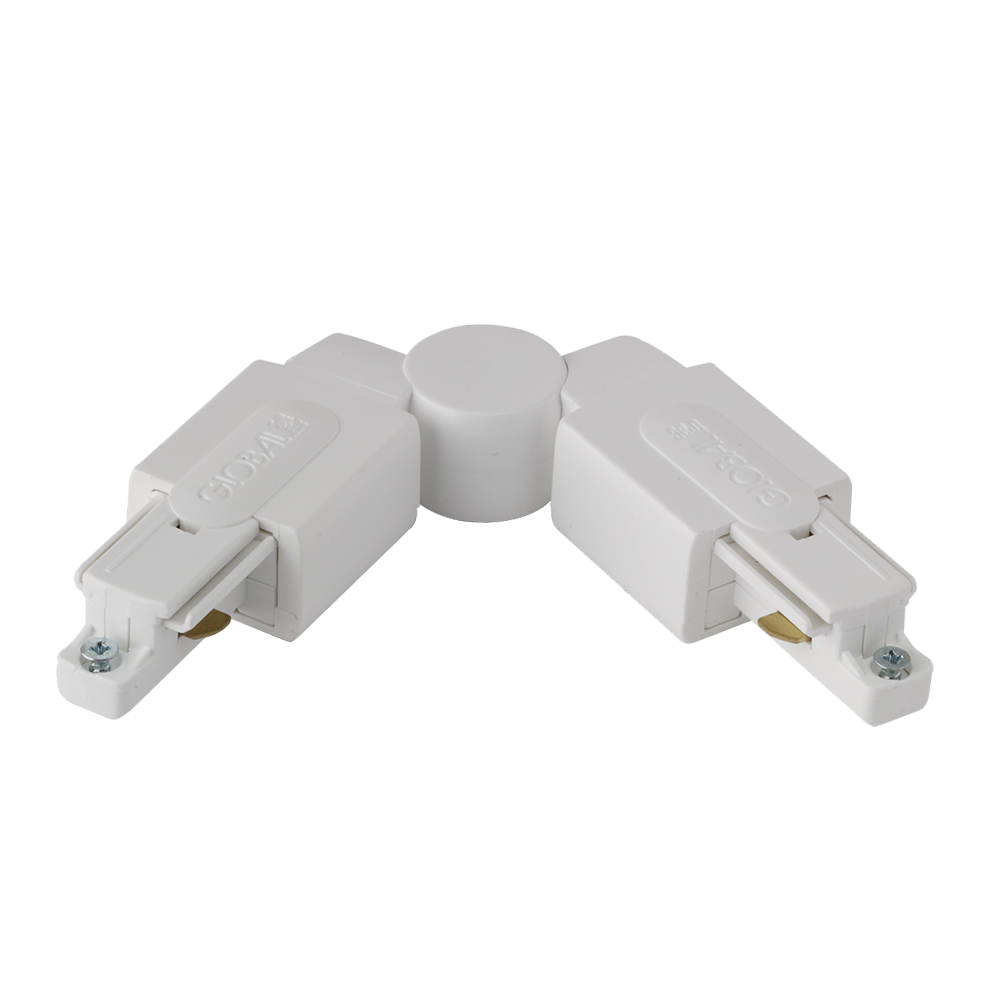 Aurora Single Circuit Adjustable Connector - White