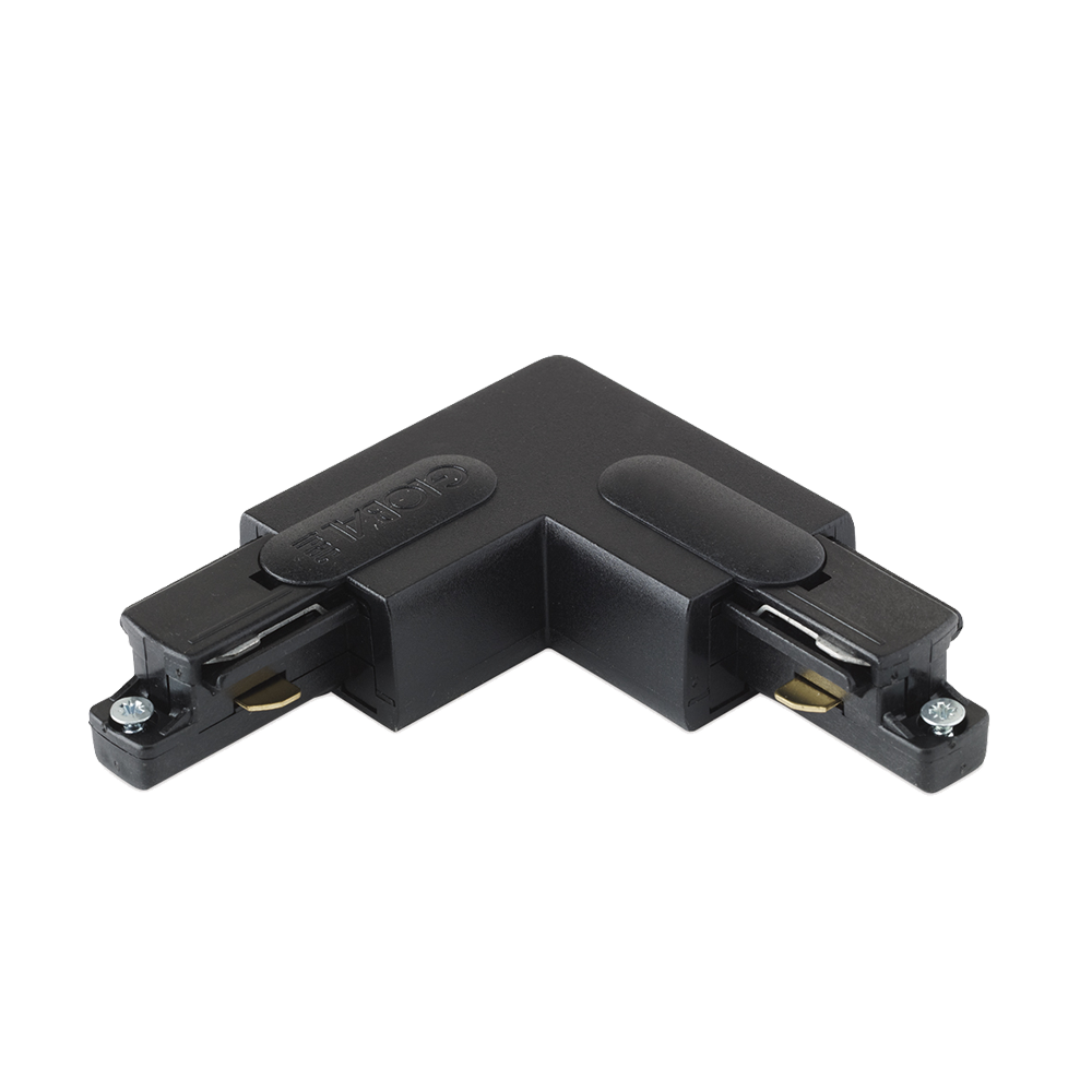 Aurora Single Circuit L Inside Connector - Black