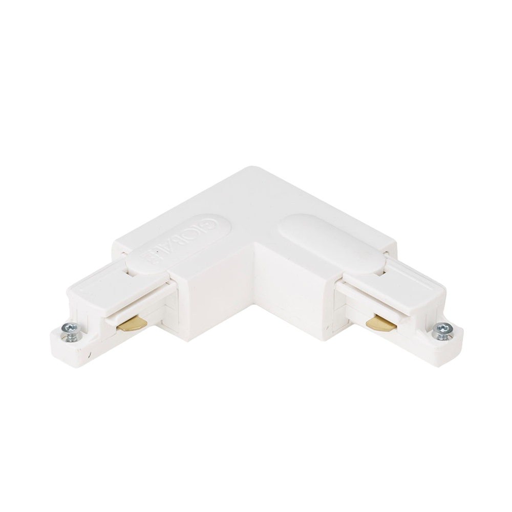 Aurora Single Circuit L Outside Connector - White