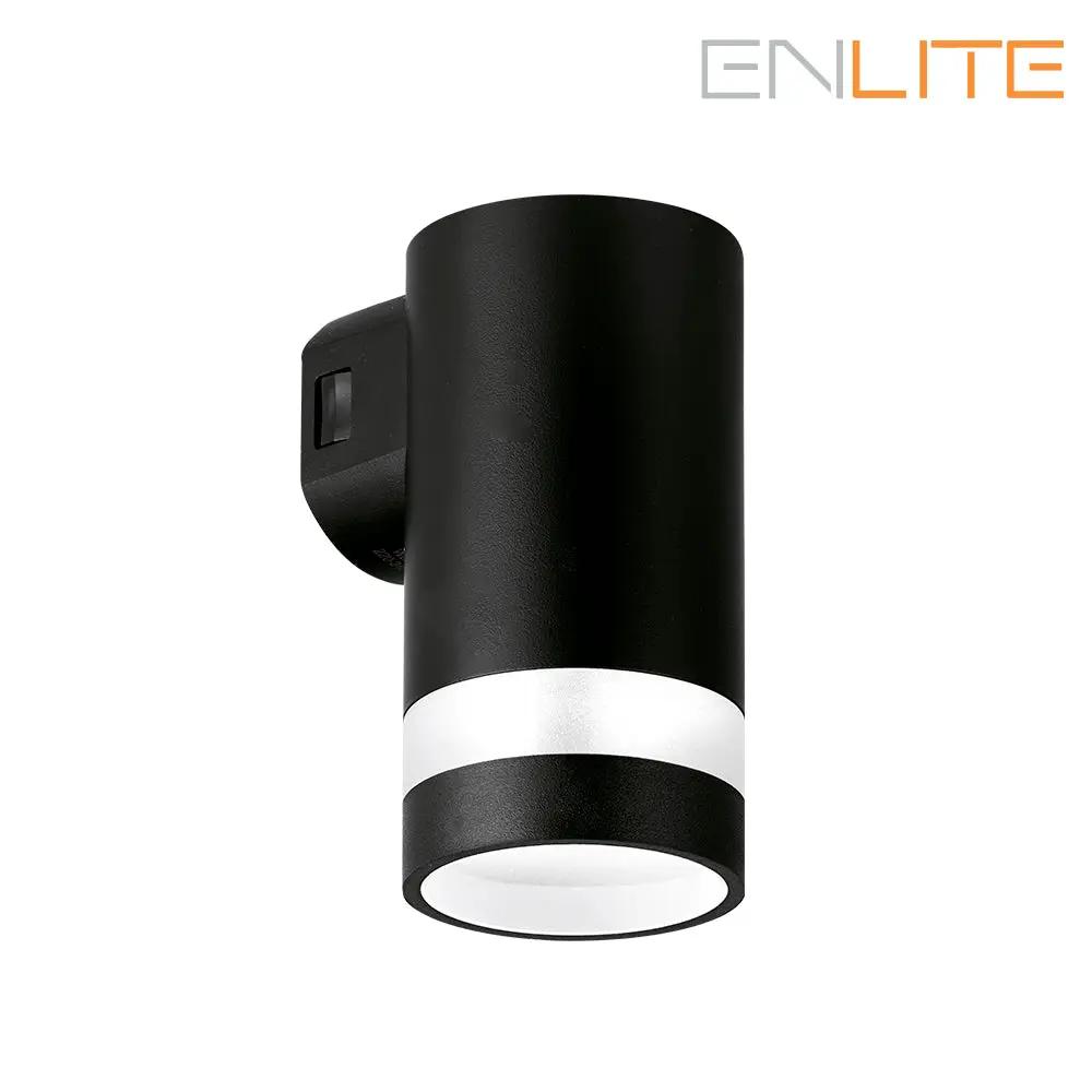 Enlite 5W Upto 440lm 3000K/4000K/6500K Up or Down Cylindrical Coastal Wall Light with Decorative Trim