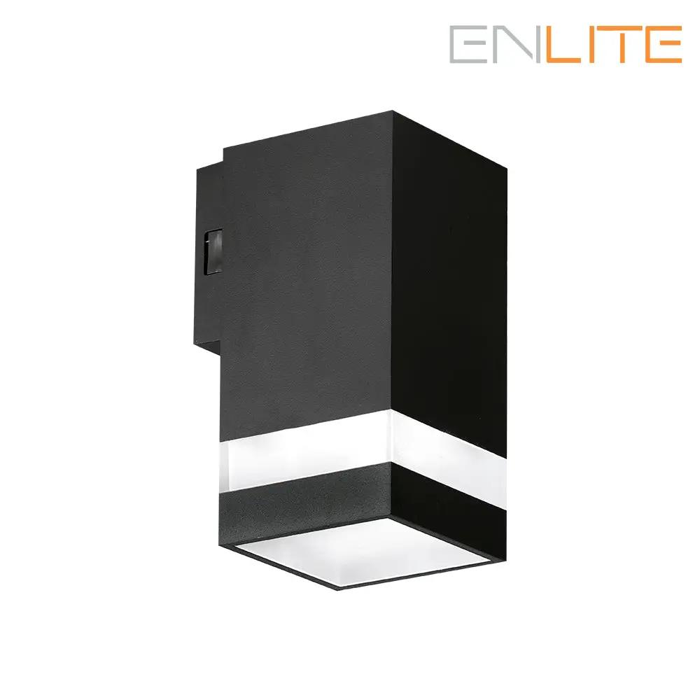 Enlite 5W Upto 440lm 3000K/4000K/6500K Up or Down Squared Coastal Wall Light with Decorative Trim