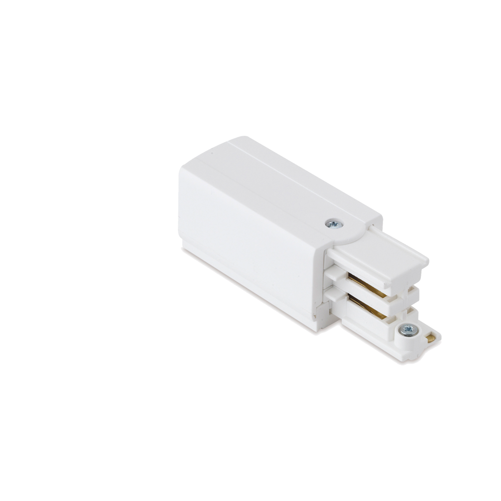 16A 250V Global Live End Connector Three Circuit Track White