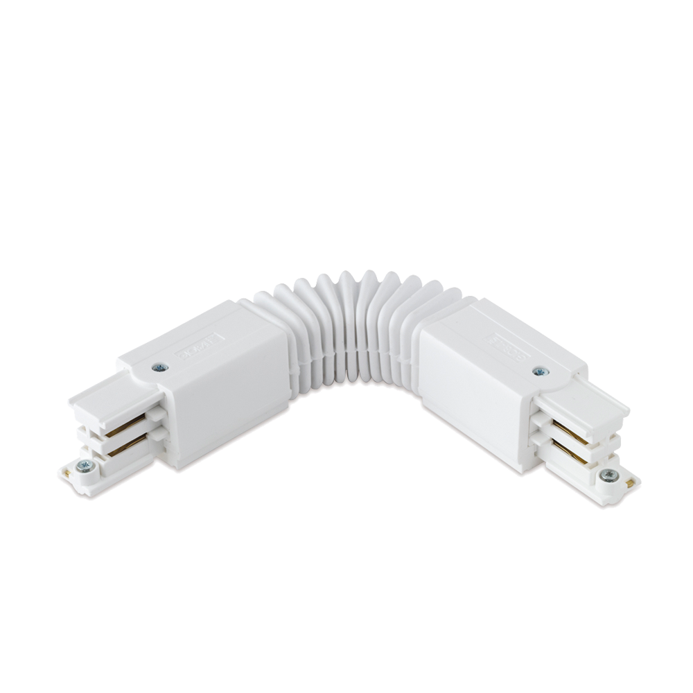 16A 250V Global Three Circuit Track Flexible Connector White