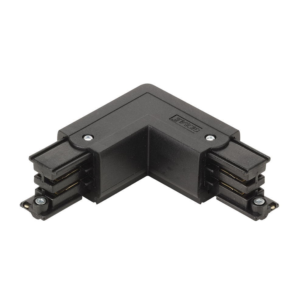 16A 250V Global Three Circuit Track L Connector Inside Feed Black