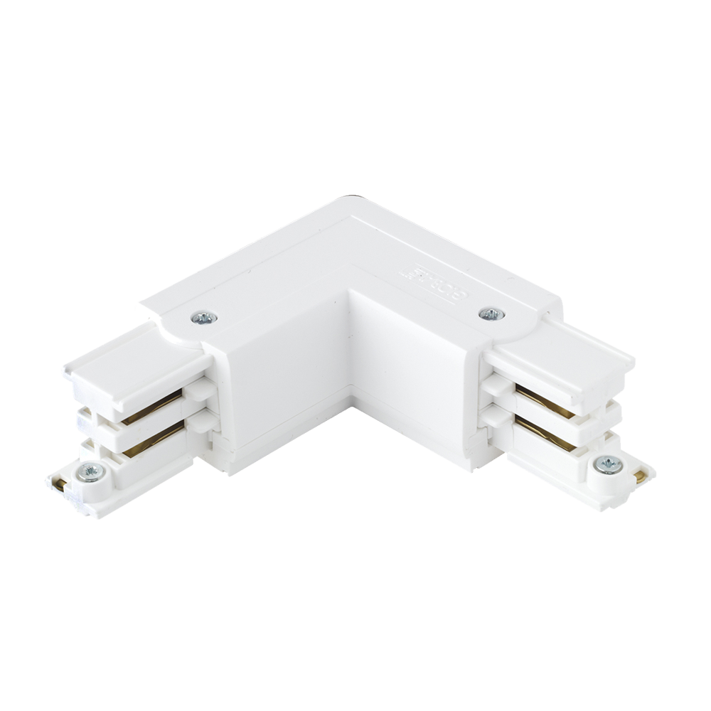 16A 250V Global Three Circuit Track L Connector Mirror White