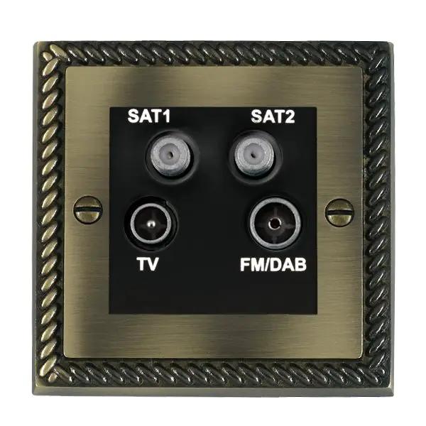 Cher G AB Non-Isolated TV+FM+2XSAT BL