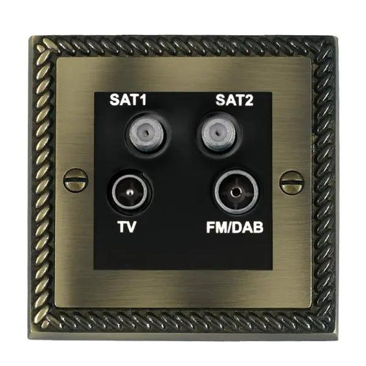 Cher G AB Non-Isolated TV+FM+2XSAT BL