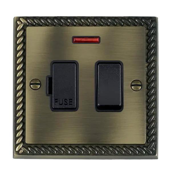 Cher G AB 13A DP Fused Spur+N BL/BL