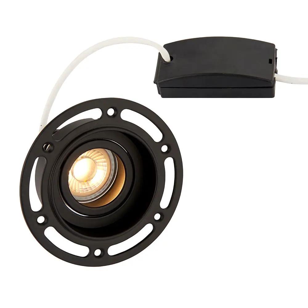 saxby non fire rated downlight Saxby Trimless Downlight round Black 10W cool white - saxby non fire rated downlight Saxby Trimless Downlight round Black 10W cool white