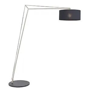 Endon Lighting Milan 1Lt Floor - Nickel - Endon Lighting Milan 1Lt Floor - Nickel