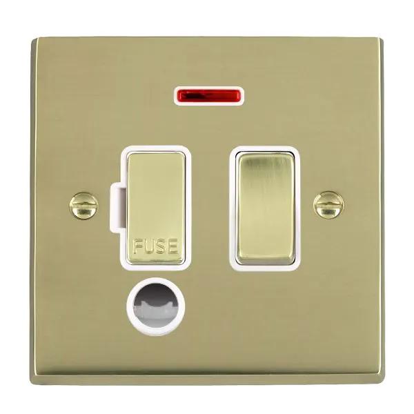 Cher V PB 13A DP Fuse SP+N+CO PB/WH