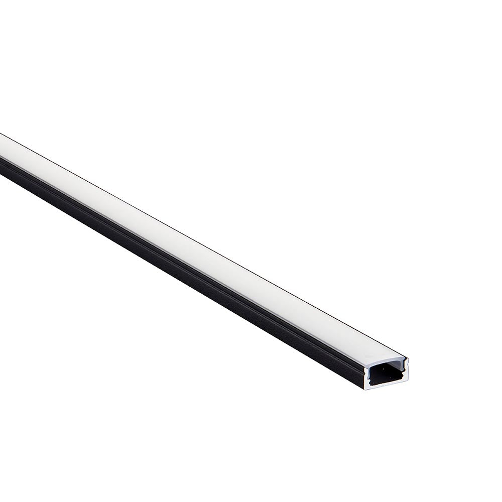 Saxby Saxby RigelSLIM Surface 2m Aluminium Profile/Extrusion Black - Saxby Saxby RigelSLIM Surface 2m Aluminium Profile/Extrusion Black