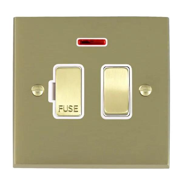Cher V SB 13A DP Fused Spur+N SB/WH