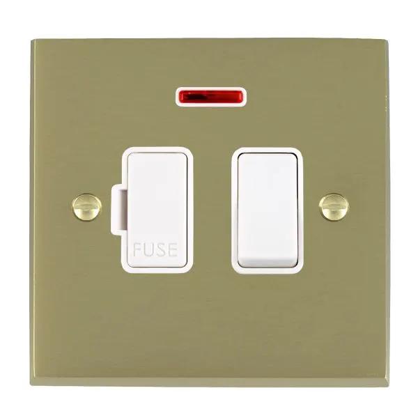 Cher V SB 13A DP Fused Spur+N WH/WH