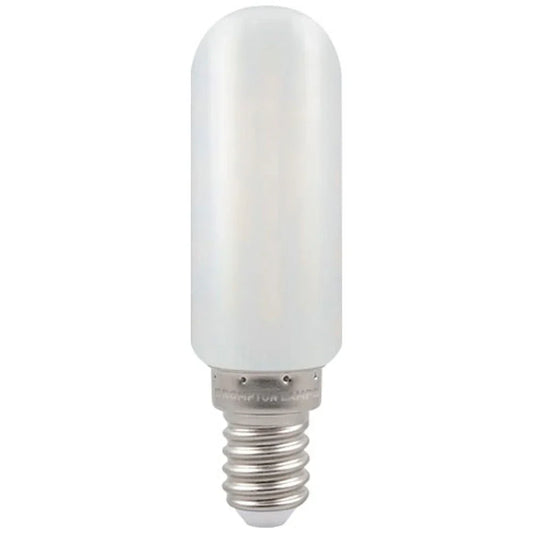 LED cooker hood light bulb, SES screw cap, 4.7W, 2700K warm white, tubular shape
