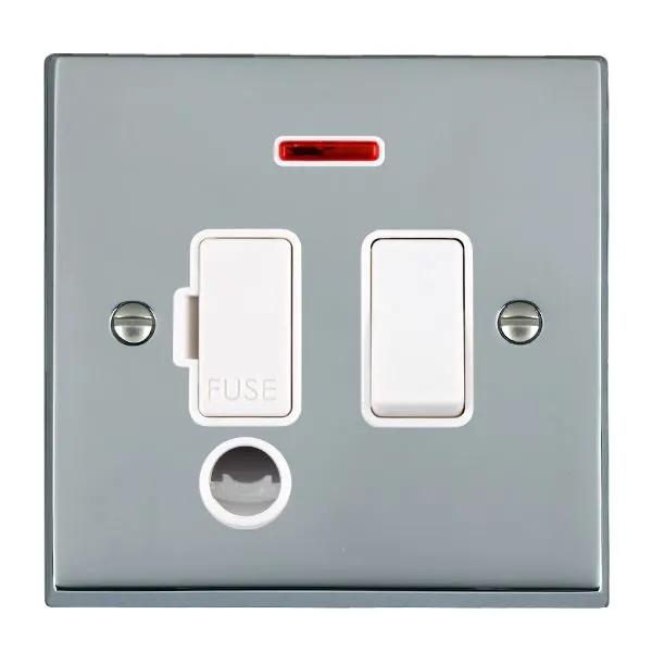 Cher V BC 13A DP Fuse SP+N+CO WH/WH