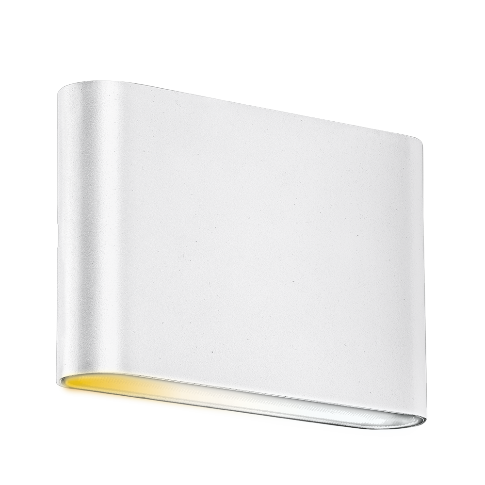 Aurora IP65 Up/Down WallE™CS 6W Upto 650lm 2700K/3000K/4000K Wall Light - White