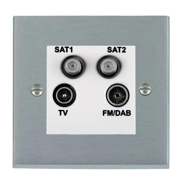 Cher V SC Non-Isolated TV+FM+2XSAT WH