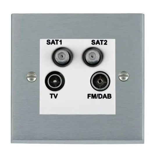 Cher V SC Non-Isolated TV+FM+2XSAT WH