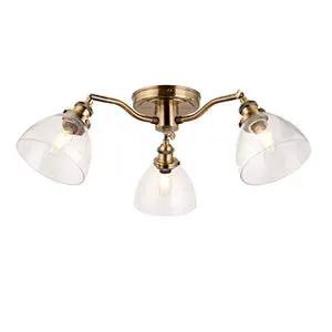 Endon Lighting Hansen 3lt Semi Flush - Endon Lighting Hansen 3lt Semi Flush